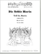 Dic Nobis Maria SSA choral sheet music cover